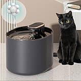 Автоматична поїлка для тварин Pet water fountain з фільтрацією, Фонтанчик для домашніх тварин, фото 3