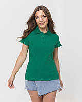 Женская футболка ПОЛО, футболка Поло зеленого цвета, женская футболка Поло с воротником - Премиум качество