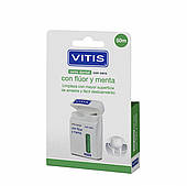 VITIS зубна стрічка з фтором та м'ятою (картонна упаковка) зелена 50 м