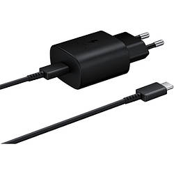 СЗУ Samsung USB-C Wall Charger with USB Cable-C 25W Black (EP-TA800XBEGRU)