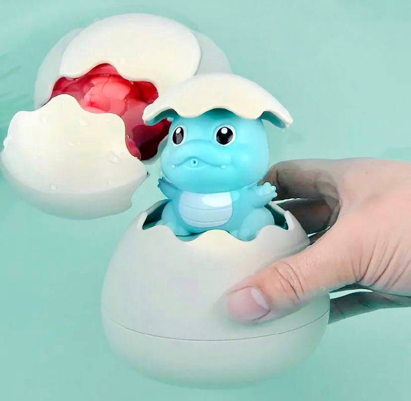 Іграшка для купання Bath Toys YB1769  Блакитний динозаврик в яйці