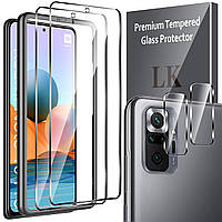 LK 2 Pack Screen Protector, совместимый с Xiaomi Redmi Note 10 Pro/Note 10 Pro Max,. протектор экрана 2 ш