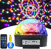 Диско шар Magic Ball Music MP3 плеер с bluetooth | Светомузыка с bluetooth и пультом | RGB светильник