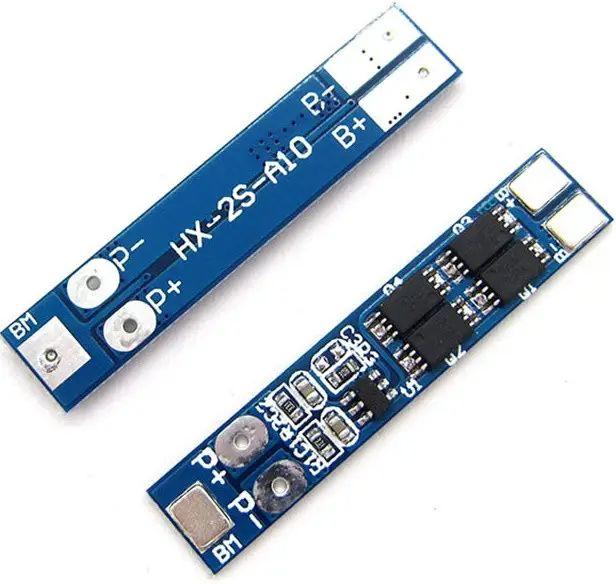 BMS 2S Li-Ion контролер 18650 7,4 V 8A заряду/розряду Макс 16 А HX-2S-A10
