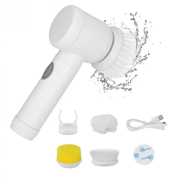 Щітка для миття посуду з акумуляторною насадкою 5 в 1 LY-14, фото 1