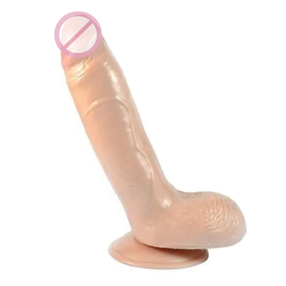 Фалоїмітатор реалістичний із мошоком — 8" Enduro Blaster Dildo with suction cup Flesh