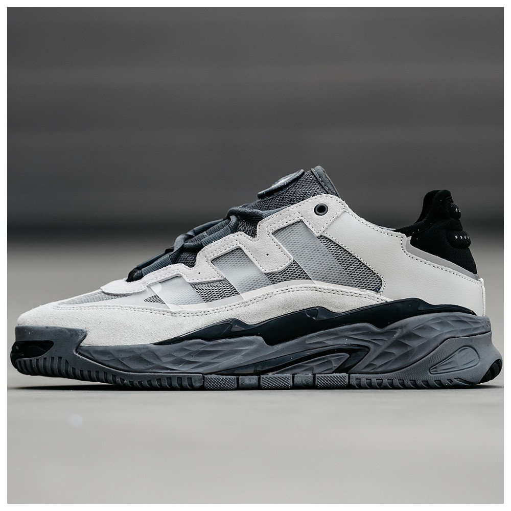 Чоловічі / жіночі кросівки Adidas Niteball Grey Black, унісекс сірі кросівки адідас найтбол