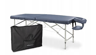 Масажний стіл Aveno Life синій складний алюмінієвий