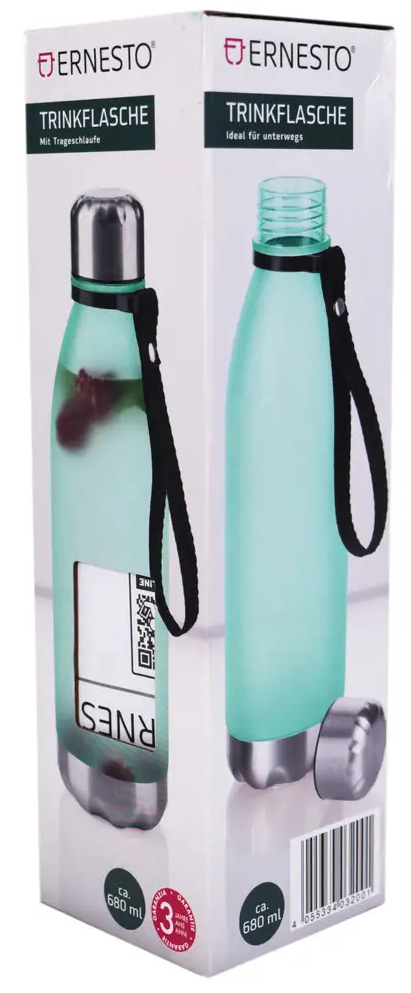 Бутылка для питья Ernesto 0,68L Crivit зеленая - фото 3 - id-p1890653785