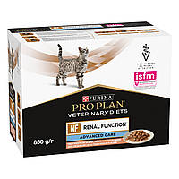 Purina Pro Plan Veterinary Diets NF консерви для котів із захворюваннями нирок 85 г*10 шт (лосось)