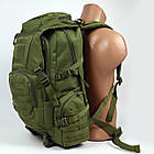 Рюкзак тактичний Tactical 0999 Modular 45 літрів 1000 D Olive, фото 3