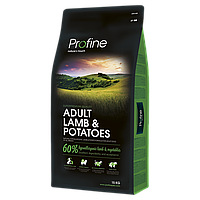 Повнораціонний сухий корм для дорослих собак Profine Dog Adult Lamb&Potatoes 15 кг