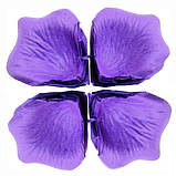 Фіолетові пелюстки троянд (близько 120 пелюсток в 1 упаковці)., фото 2