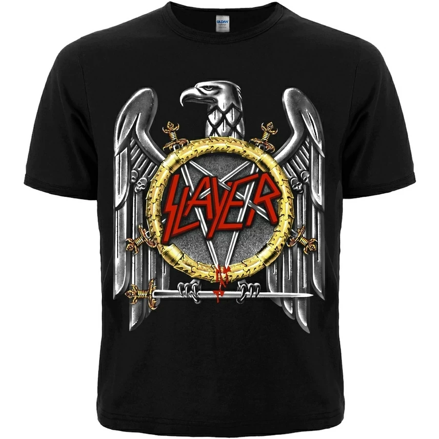 Футболка Slayer (орело) | Футболка бавовна | Футболка рокерська | Футболка чорна, фото 1