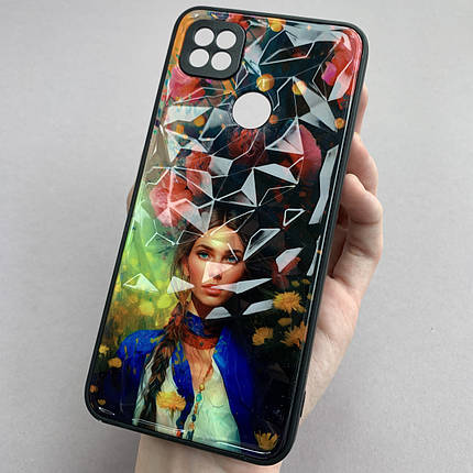 Чохол для Xiaomi Redmi 9С Ladies дівчинка з півоніями чохол на телефон сяомі редмі 9с, фото 1