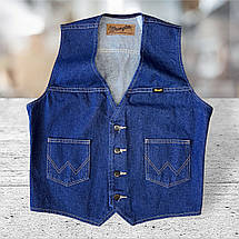 Джинсовий жилет Wrangler unlined denim vest, фото 3