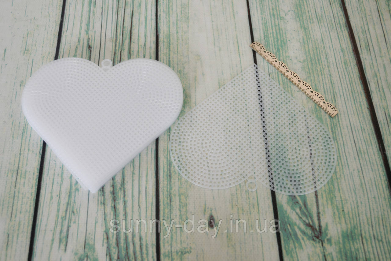 Пластикова канва фігурна - серце, фото 1