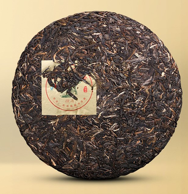 Настоящий Шэн пуэр с гор Иу, прессованный китайский зелёный чай блин ...