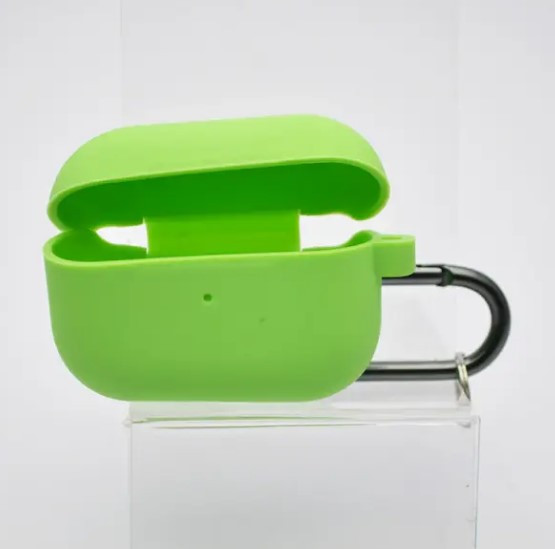 Чохол накладка з карабіном Silicon Case для AirPods Pro Green