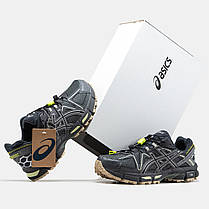 Чоловічі Кросівки Asics Gel-Kahana 8 Dark Grey Green / Асікс Гел-Кахана 8 Темно Сірі із Зеленим, фото 6