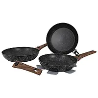 Набор сковородок 3 пр. Gimex Frying Pan Set Black (6979264)