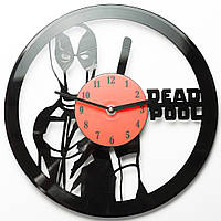 Годинник із вінілової платівки "Deadpool"