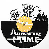 Настінний годинник з вініла "Adventure time"