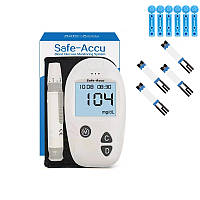 Глюкометр тест-полоски ланцеты прокалыватель, Safe-Accu GA-3