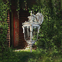 Светильник садово-парковый на 1 лампу Е27 белый каркас D-DJ115-S-W1 WH