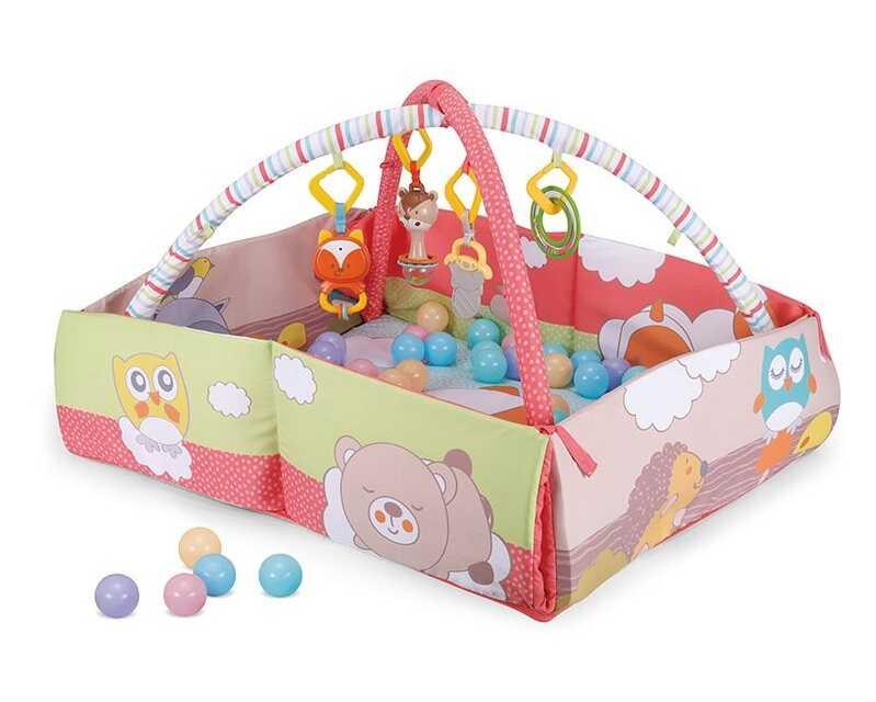 Килимок 63577 (6) манеж, брязкальця, 20 кульок, у сумці