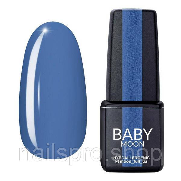 Гель лак BABY Moon Cold Ocean №017 блакитний із сірим підтоном, 6 мл