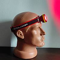 Налобний туристичний ліхтар, 4 режими, з червоним світлом, з магнітом