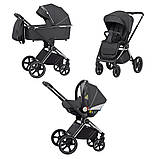Універсальна коляска 3 в 1 CARRELLO Ultimo CRL-6512 Cool Grey Темно-сіра, фото 5