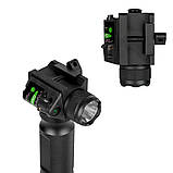 Лазерний приціл із ліхтарем і ручкою. Зелений промінь, фото 8