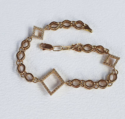 Жіночий Золотий Браслет із Кам'яними