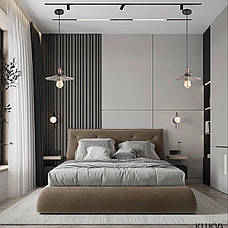 Чорний підвісний світильник (52-836F-1 BK+WH), фото 3