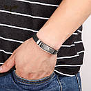 Браслет з нержавіючої медичної стали на силіконовому ремінці «Сила Віри», фото 3