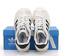 Кросівки жіночі на платформі білі Adidas Gazelle Bold. Замшеві кеди жіночі весна літо білі Адідас Газель, фото 9