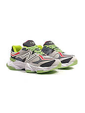 Чоловічі кросівки New Balance 9060 DTLR Glow Grey Green Red Black U9060DGG, фото 3