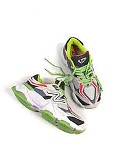Чоловічі кросівки New Balance 9060 DTLR Glow Grey Green Red Black U9060DGG, фото 4