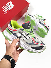 Чоловічі кросівки New Balance 9060 DTLR Glow Grey Green Red Black U9060DGG, фото 5