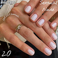 Гель-лак BABY MOON Sensual Nude №20 молочный полупрозрачный, 6 мл