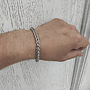 Чоловічий браслет з нержавіючої медичної сталі з ланцюжка "Колорит" діаметром 6 мм, фото 2