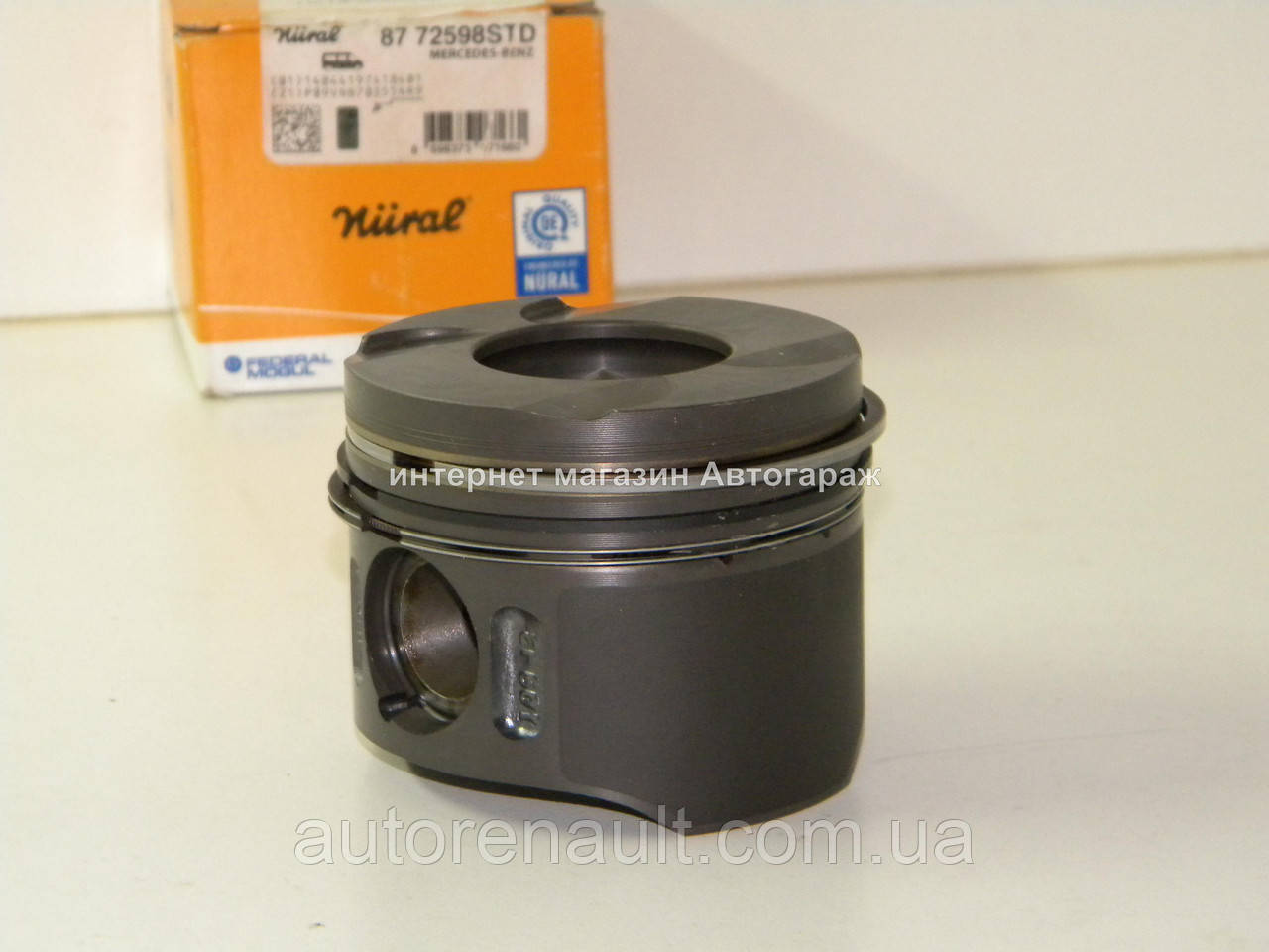 Поршень (88,0 mm) STD (косою шатун) на Мерседес Спринтер 2.2/2.7 CDI 2000-2007 NURAL (Німеччина) 8711790042
