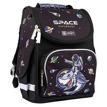 Рюкзак шкільний ортопедичний, каркасний, «1 Вересня Smart» PG-11 "Space" 559005