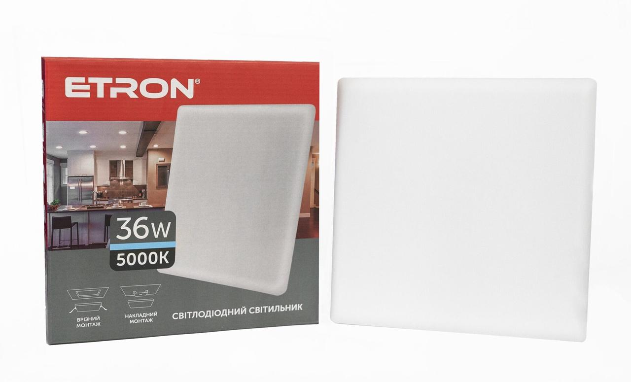 Світлодіодний світильник ETRON Multipurpose 1-EMP-764 36W 175-265V 5000К ІР20 квадрат