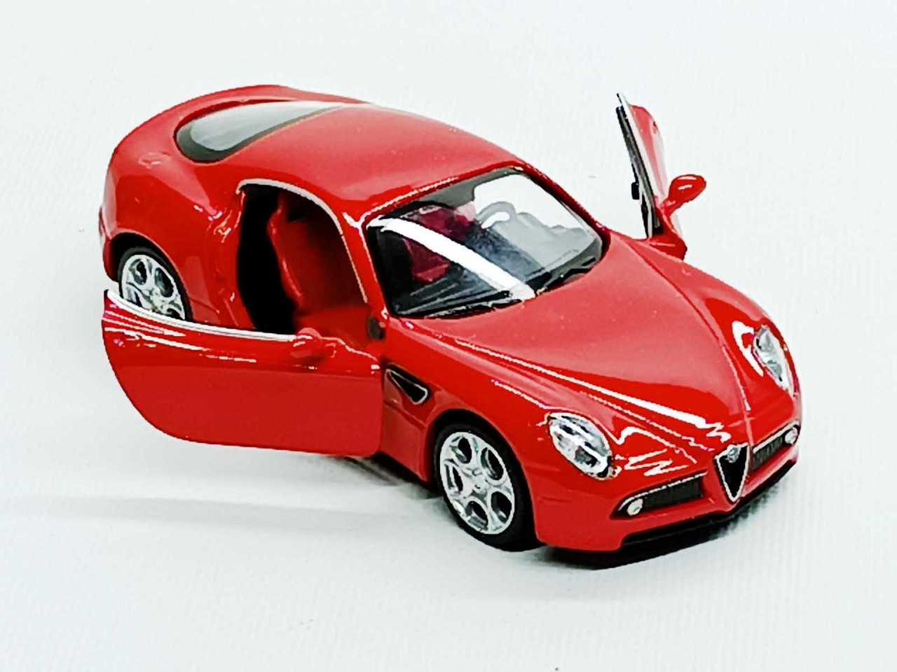 Машинка Alfa Romeo 8C Competizione Автопром 1:32 - красная металлическая модель с инерционным механизмом (68316-1), фото 1