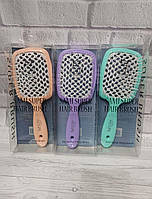 SaMi Super Hair Brush Гребінець-щітка  для волосся продувна бірюзова, біла середина