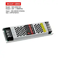 Блок питания 12V 100W 8,3А IP20 MN-100-12