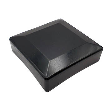 10 шт Заглушка накладка на брус стовп 100х100 мм пластикова зовнішня - Чорна Код/Артикул 7-01